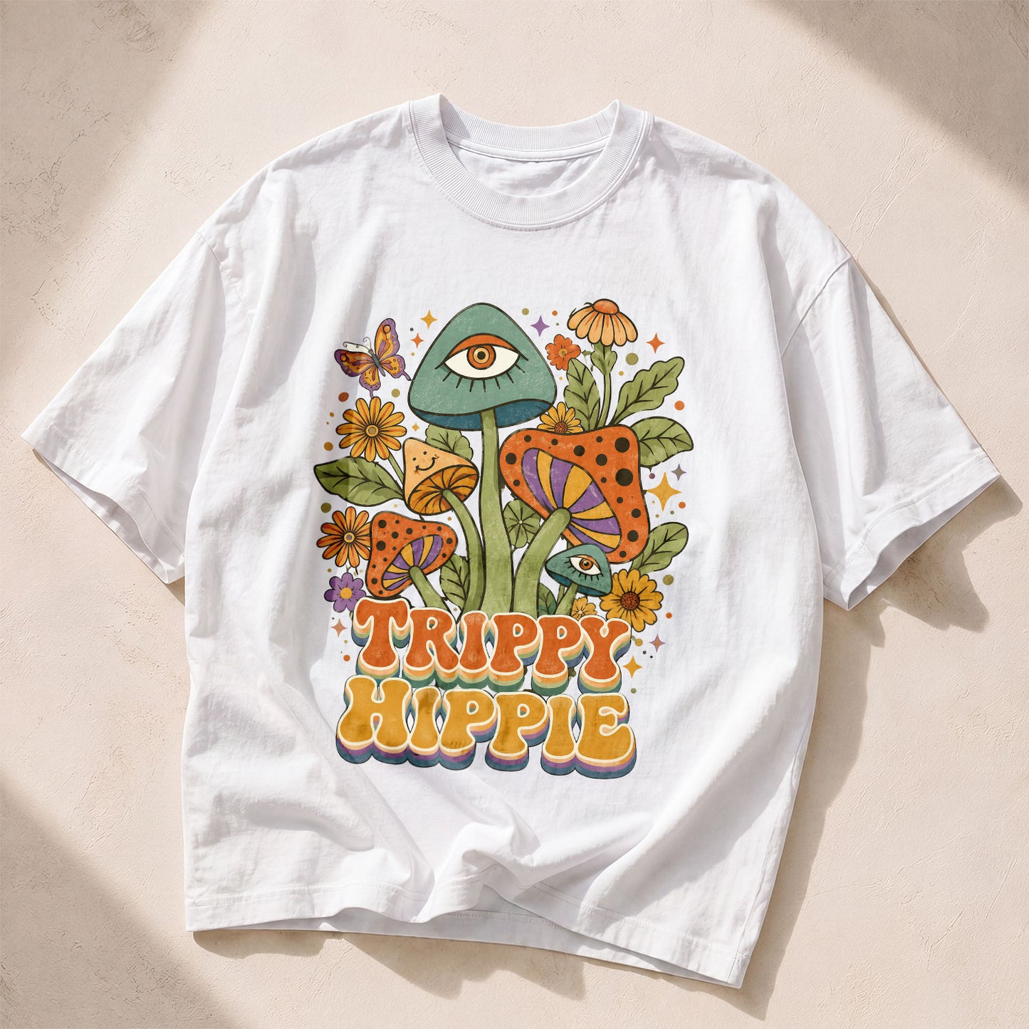TRIPPY Hippie Kindness Peace Women's Groovy Tee