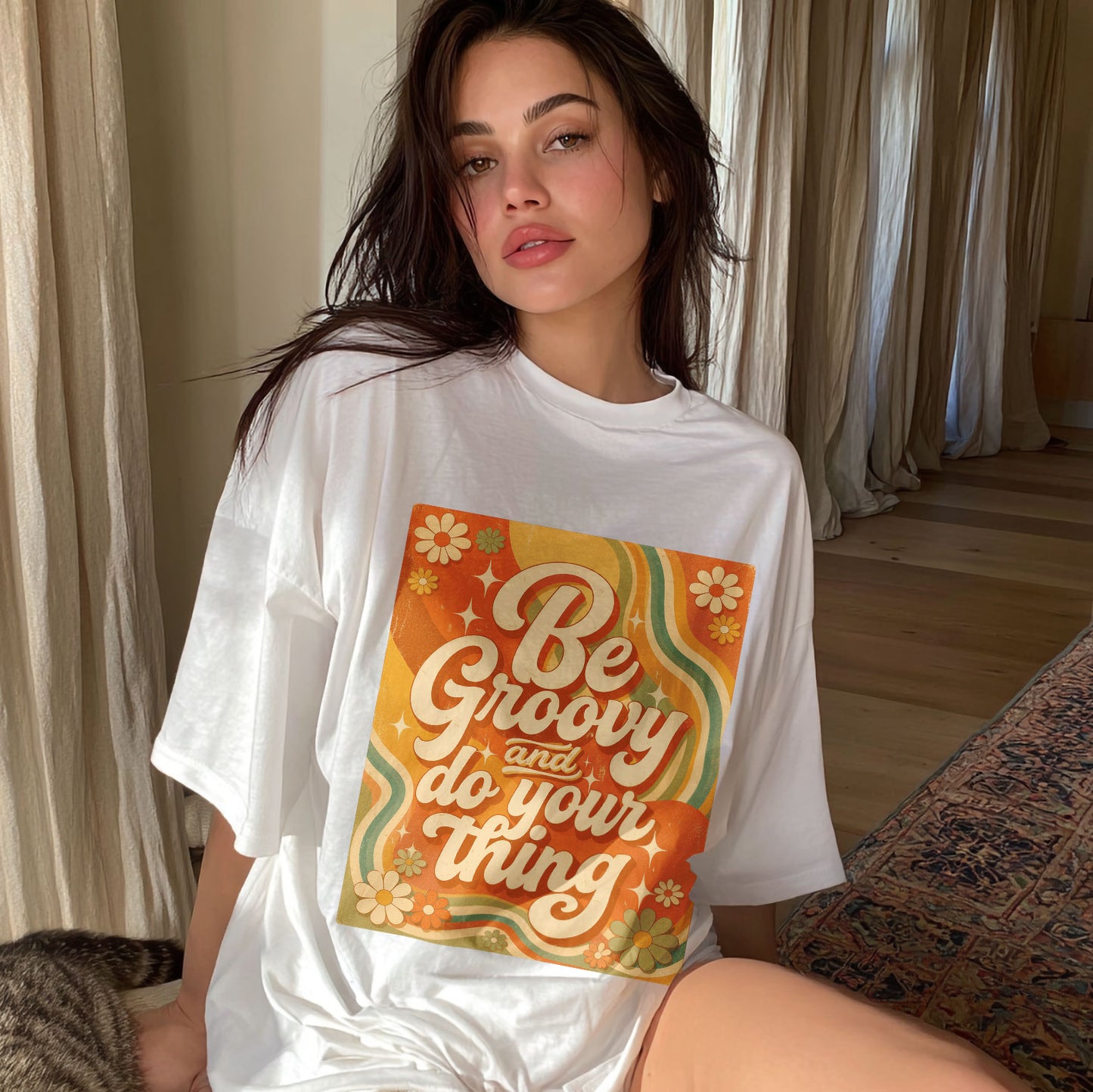 Be Groovy Do Your Thing Groovy Fun Women's Groovy Tee