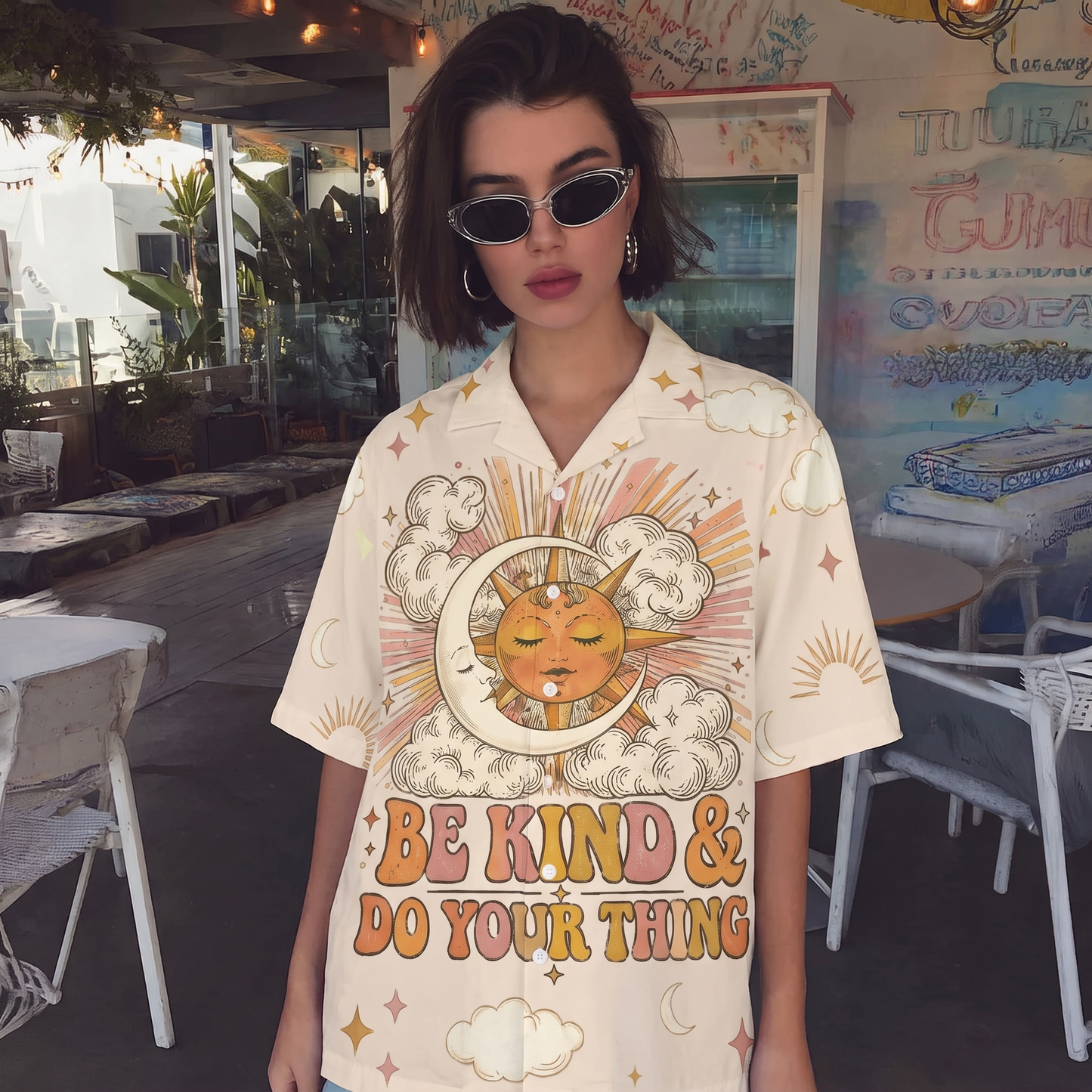 Be Kind Do Your Thing Happiness Kindness Peace Women's 3D Hawaiian Shirt