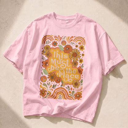 This Is The Place Wildflowers Women's Groovy Tee