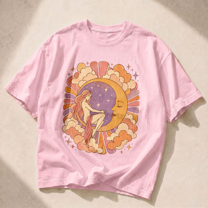 Moon Goddess Sun Moon Women's Groovy Tee