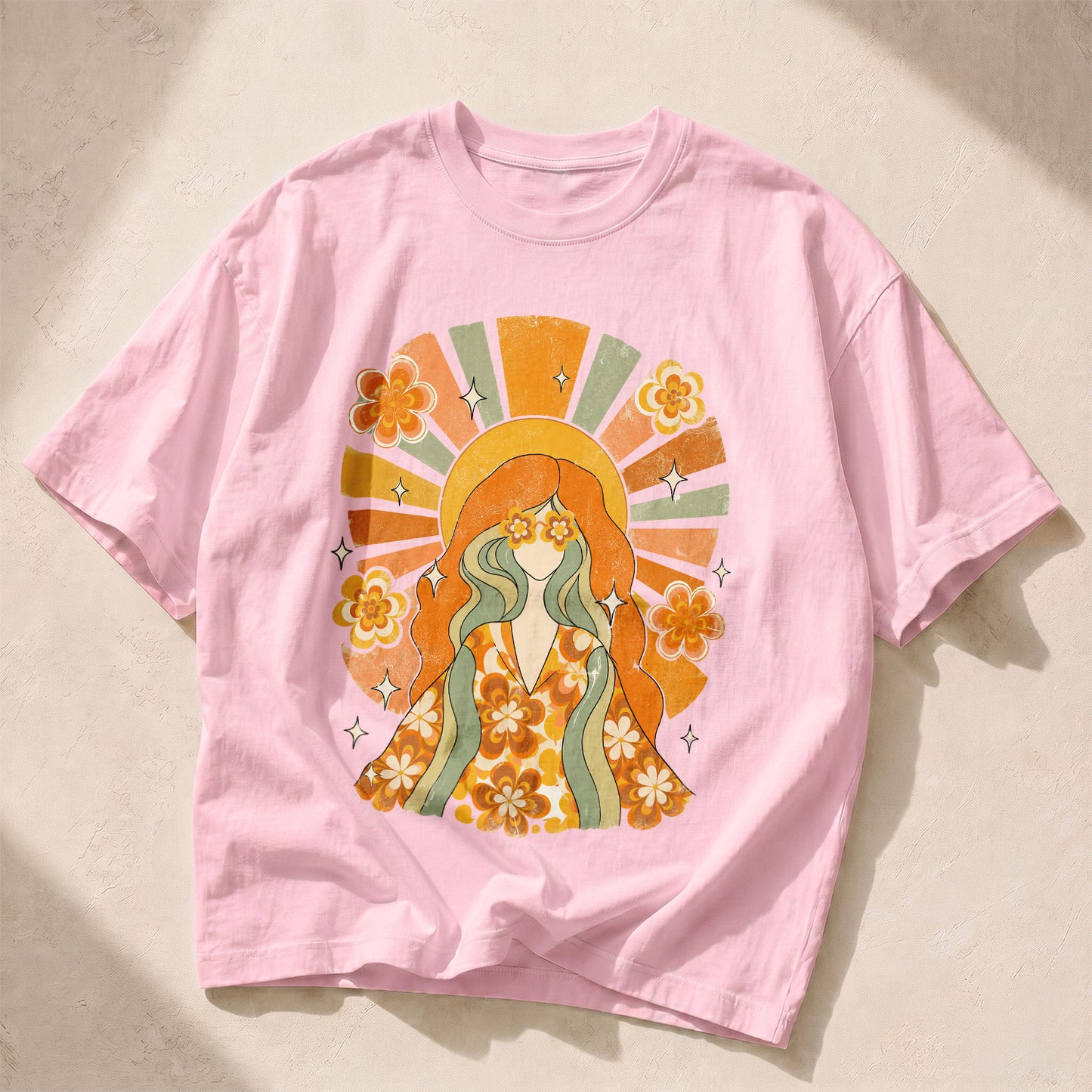 Flower Eyes Goddess Spirit Women's Groovy Tee