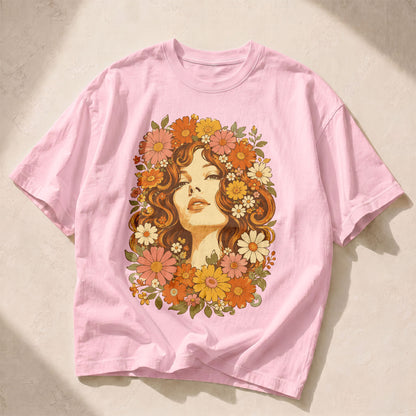 Flower Child Wildflowers Women's Groovy Tee