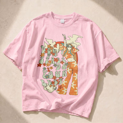 Don't Stress Do Your Best Empowerment Women's Groovy Tee