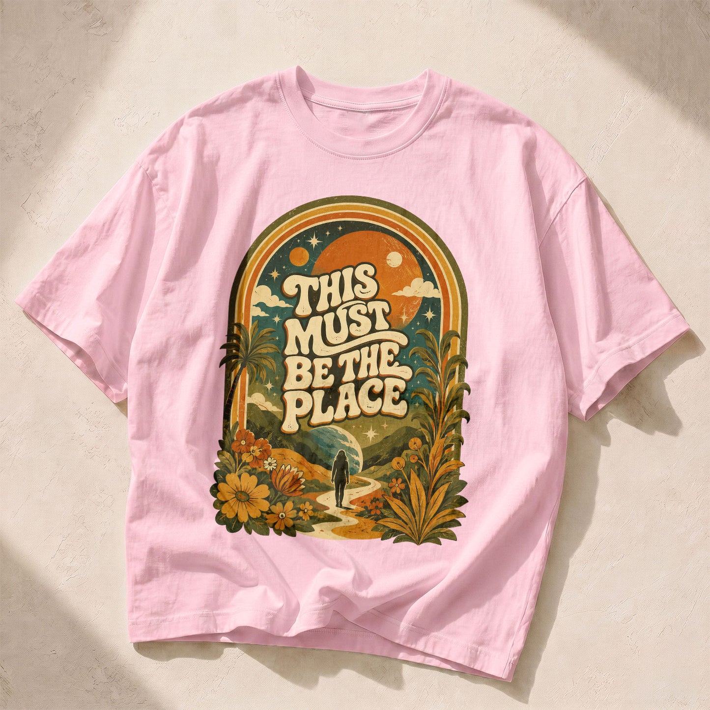 This Must Be The Place Empowerment Women's Groovy Tee