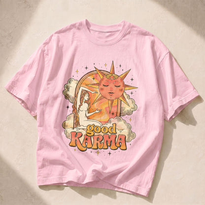Good Karma Sun Moon Women's Groovy Tee