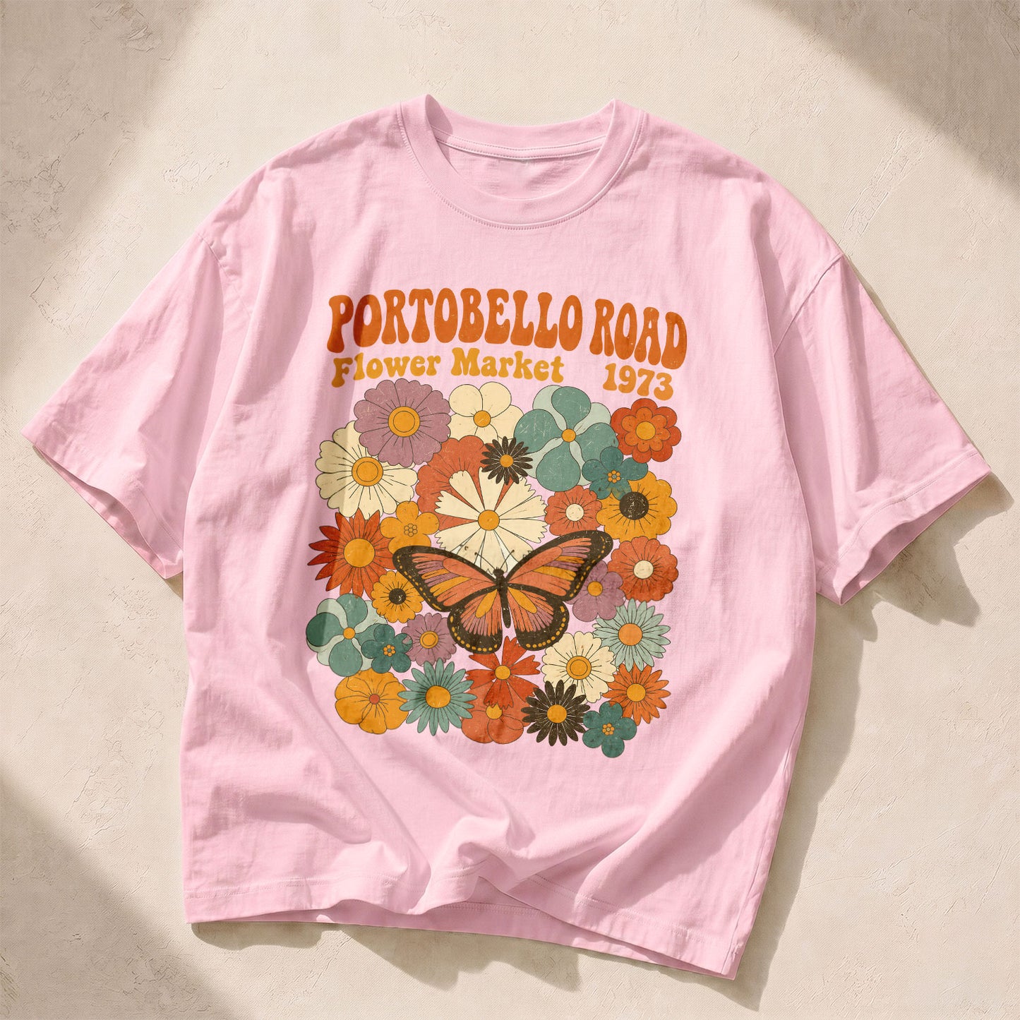 Portobello Road 1973 Wildflowers Women's Groovy Tee