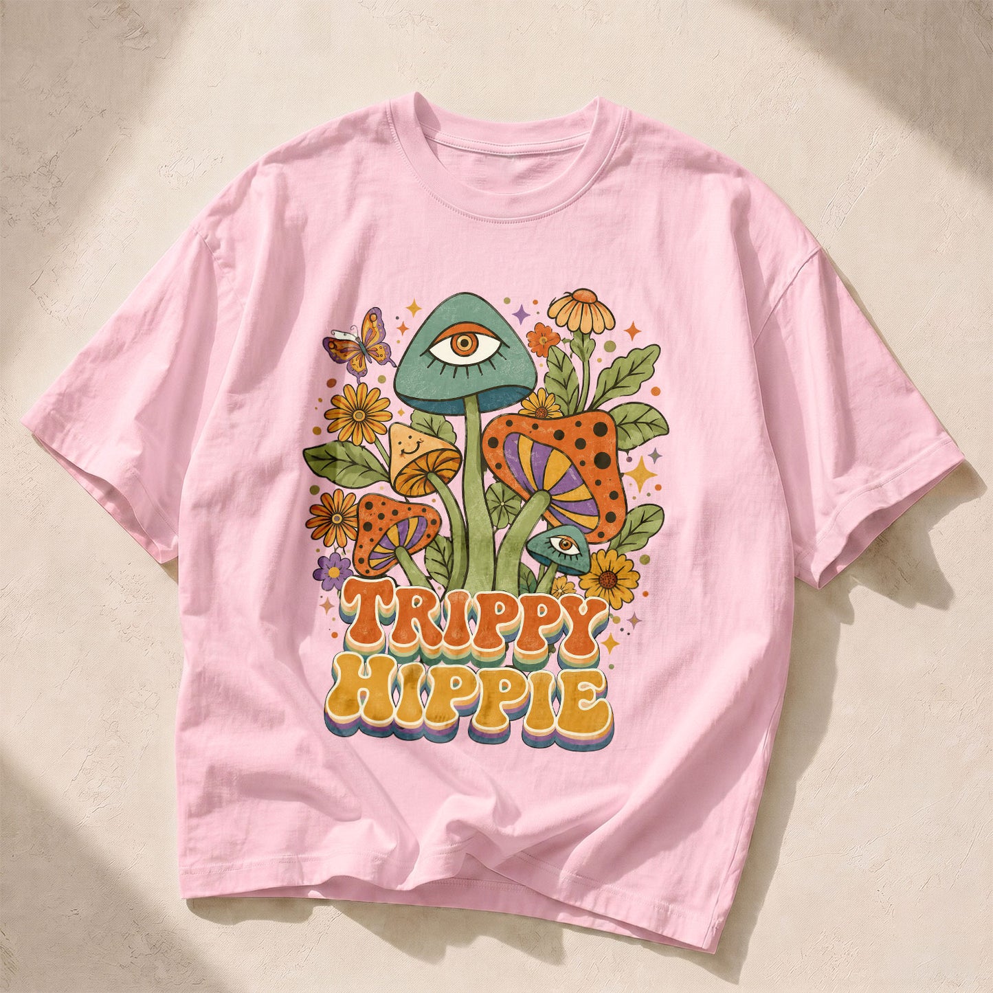 TRIPPY Hippie Kindness Peace Women's Groovy Tee