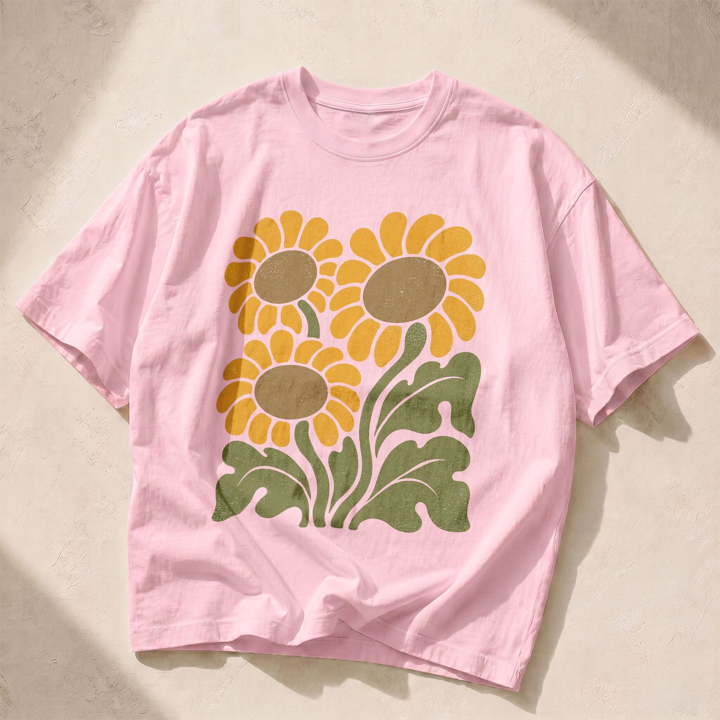 Sunflower Garden Earth Women's Groovy Tee