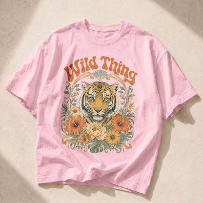 Wild Thing Wildflowers Women's Groovy Tee