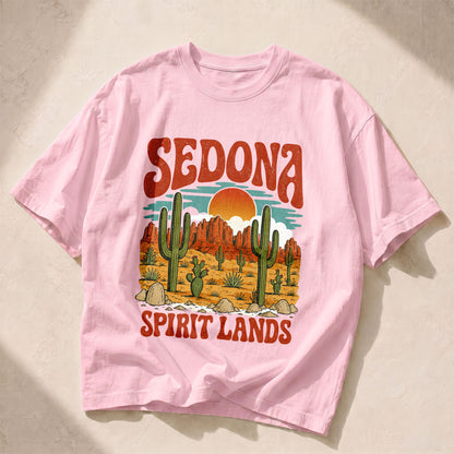 Sedona Spirit Lands Cosmic Sun Women's Groovy Tee