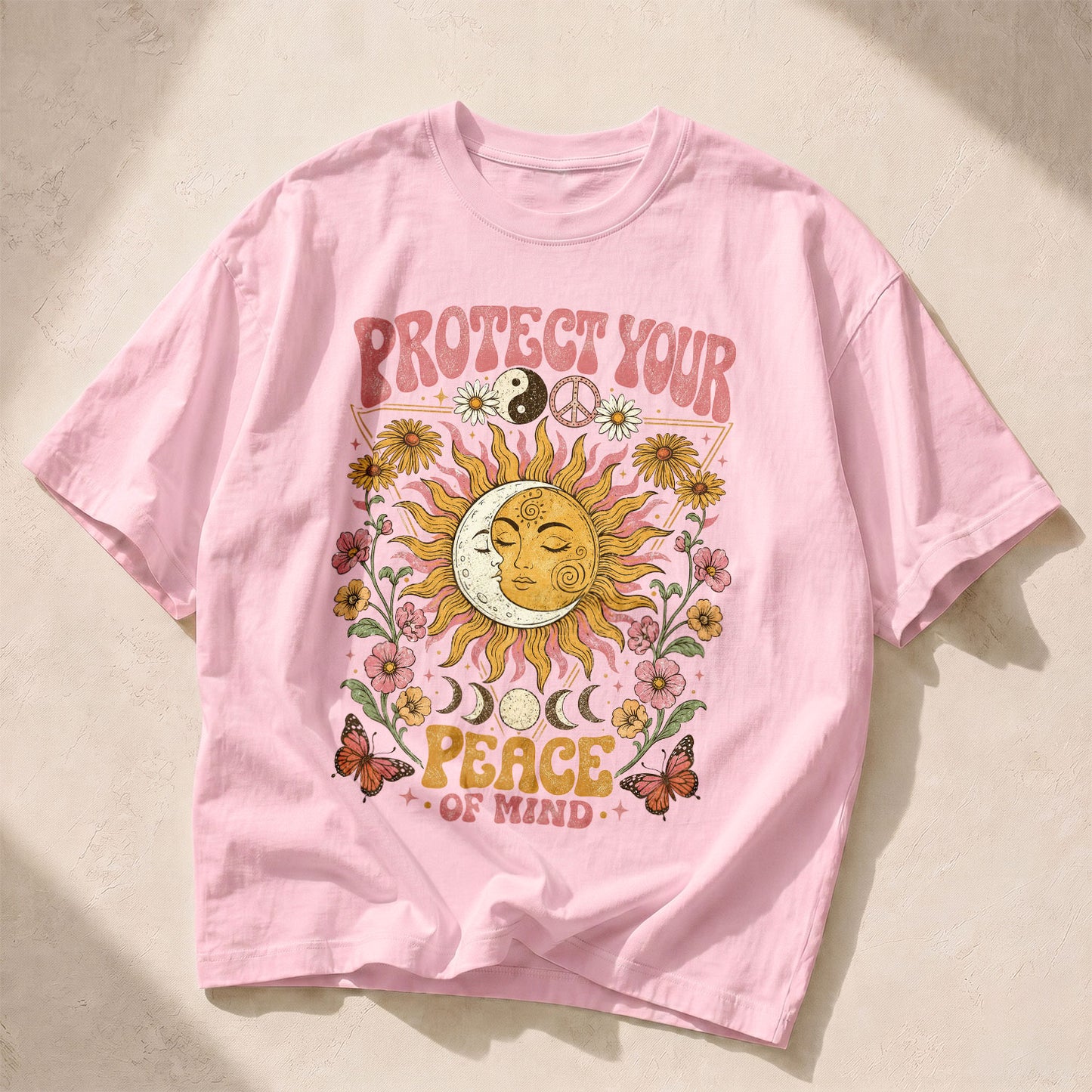 Protect Your Peace Of Mind Goddess Spirit Women's Groovy Tee