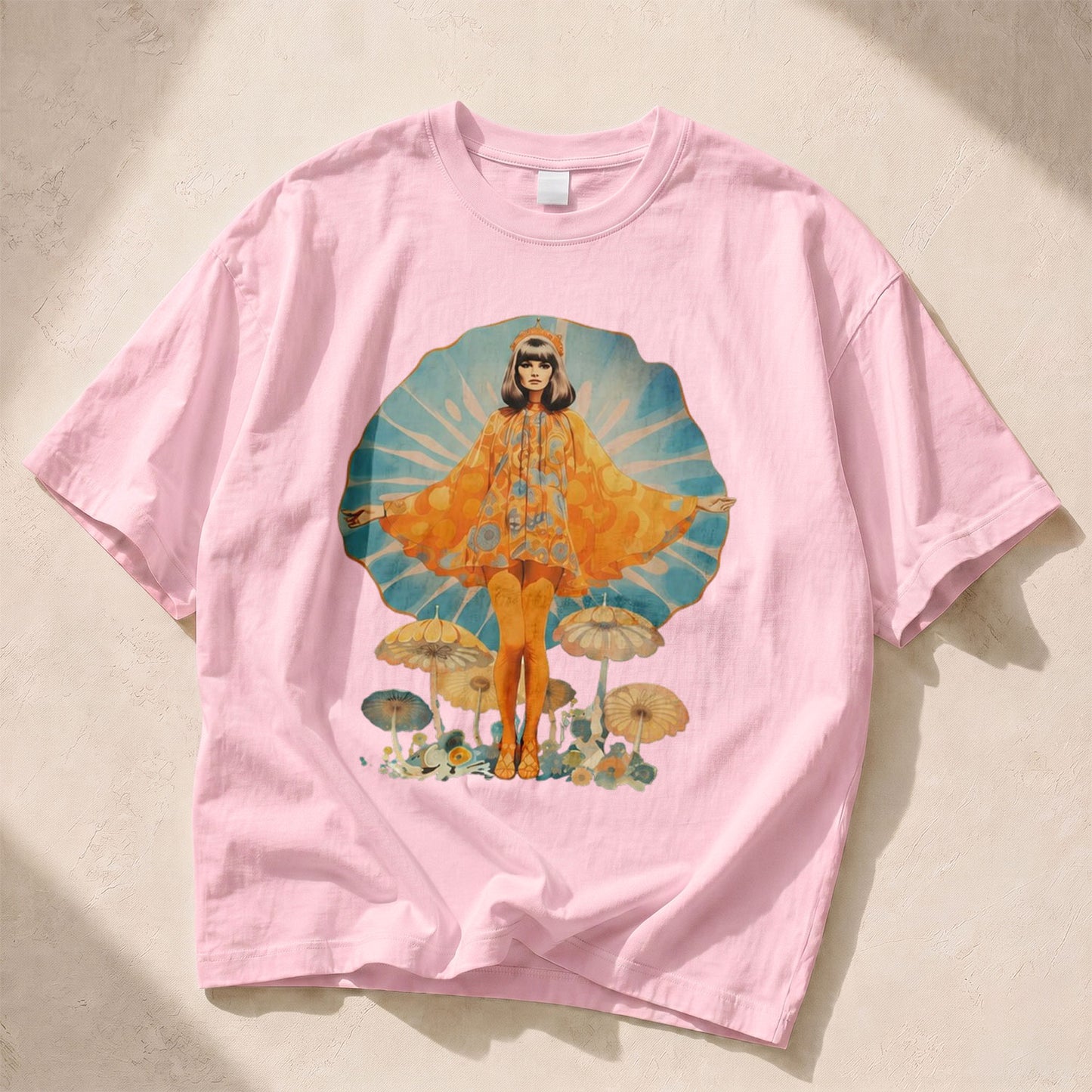 Mushroom Queen Mushroom Nature Women's Groovy Tee