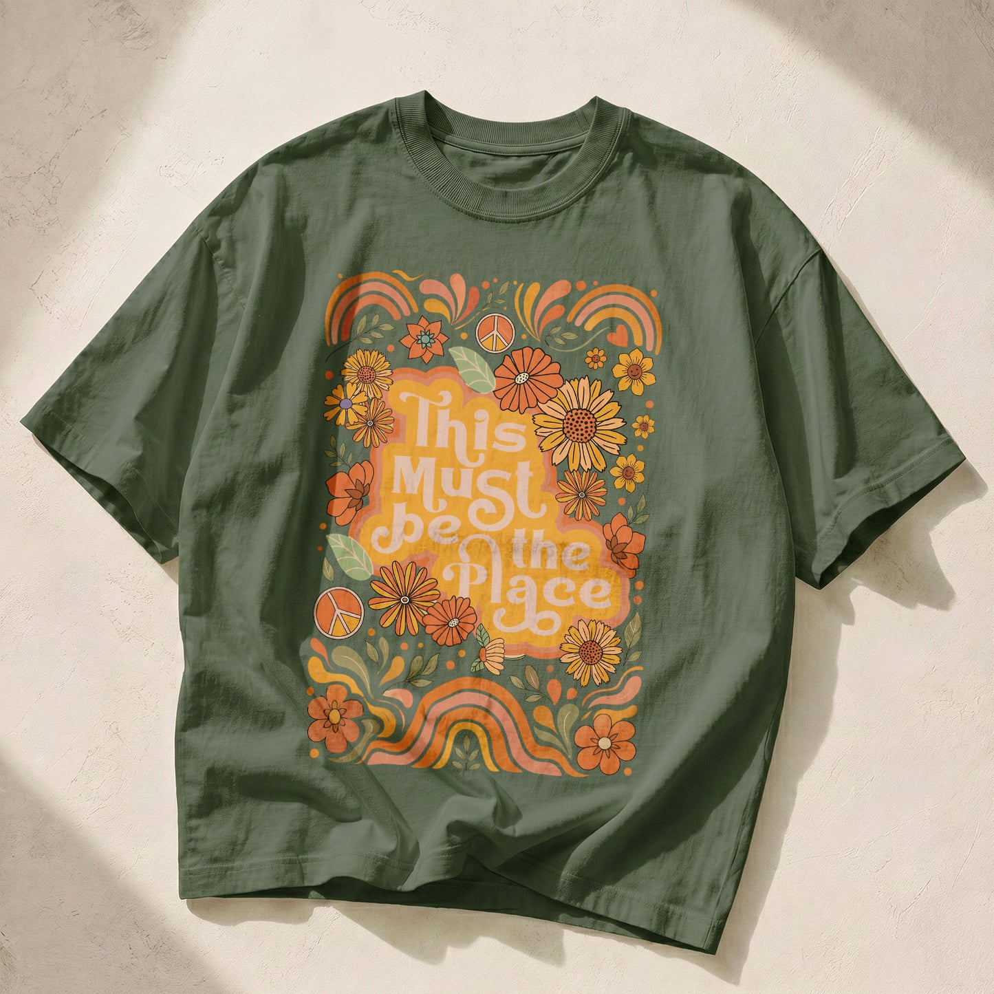 This Is The Place Wildflowers Women's Groovy Tee