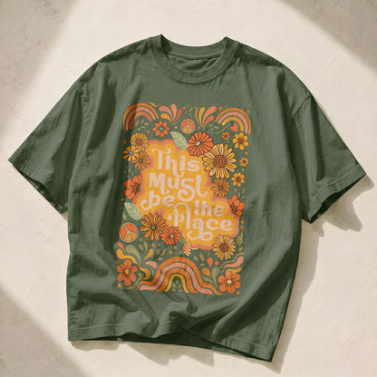 This Is The Place Wildflowers Women's Groovy Tee