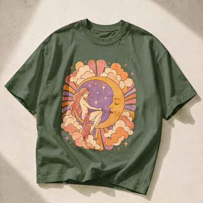 Moon Goddess Sun Moon Women's Groovy Tee
