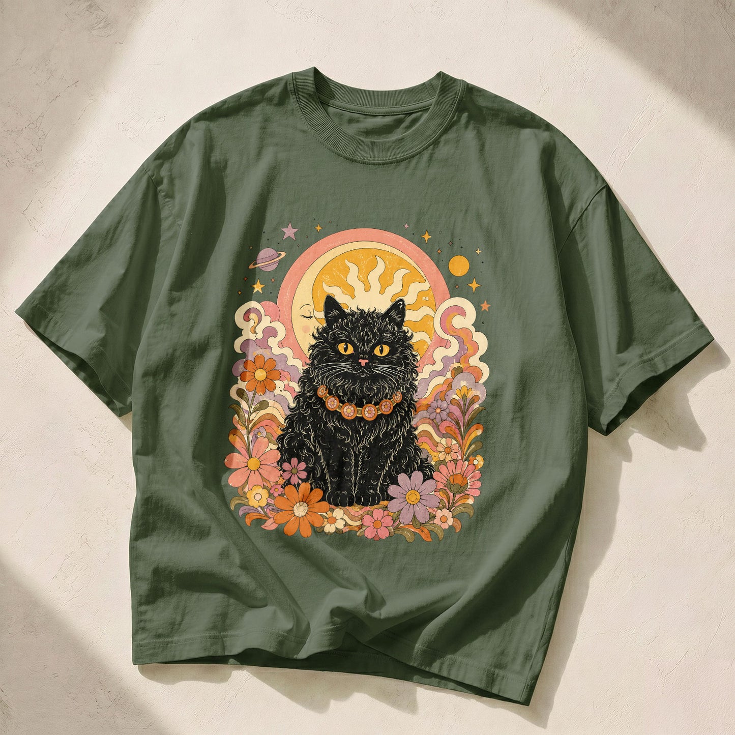 Moon Goddess Sun Moon Women's Groovy Tee
