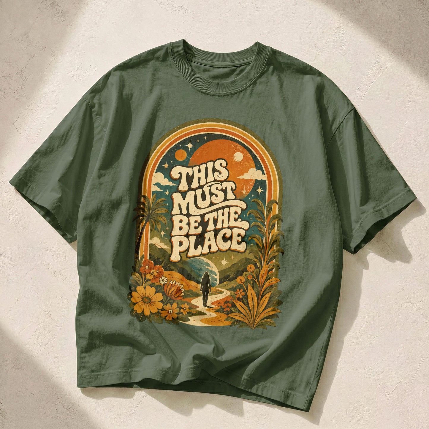 This Must Be The Place Empowerment Women's Groovy Tee