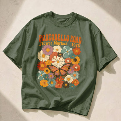 Portobello Road 1973 Wildflowers Women's Groovy Tee