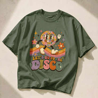 Lets Go To The Disco Disco Dance Women's Groovy Tee