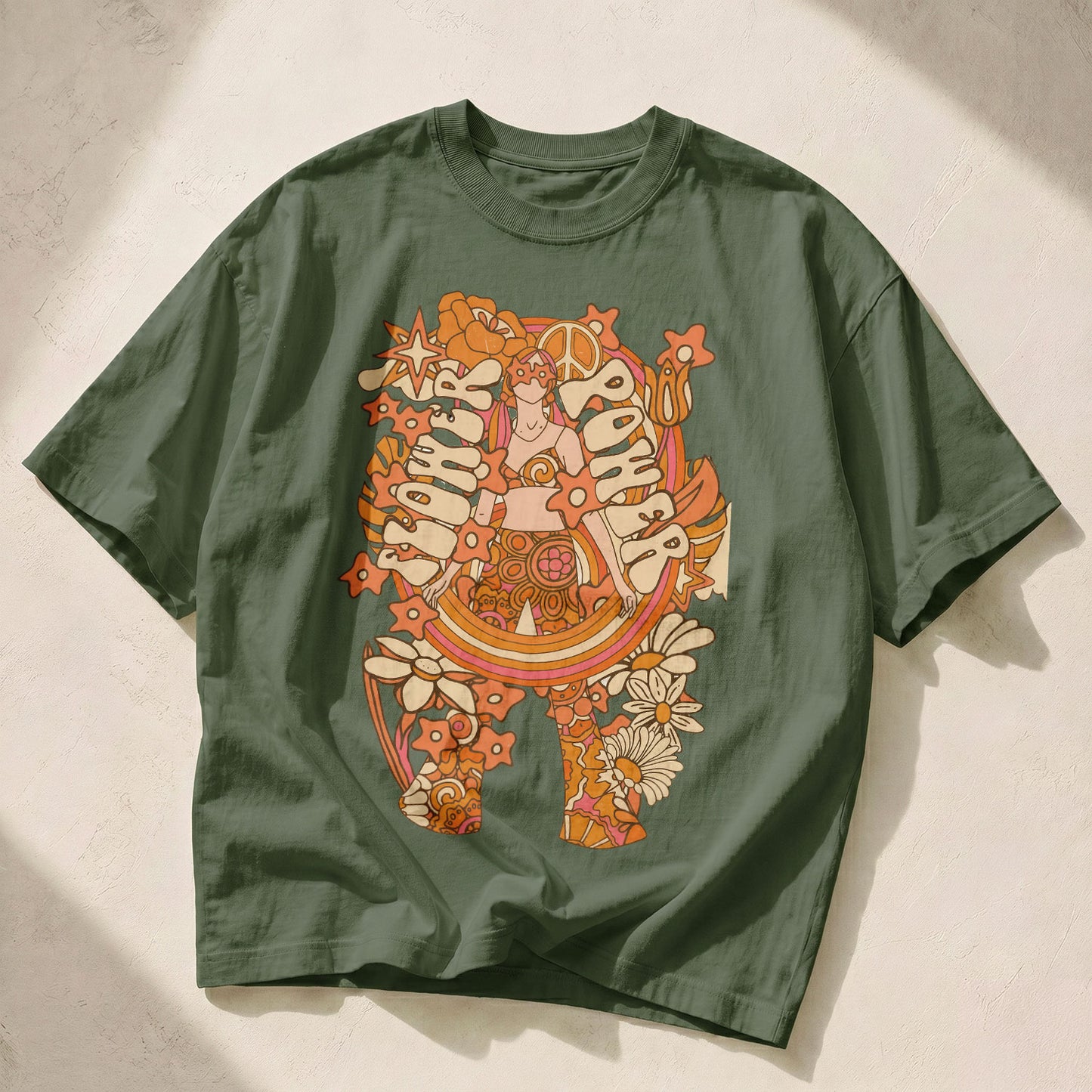 Good Vibes Wildflowers Women's Groovy Tee