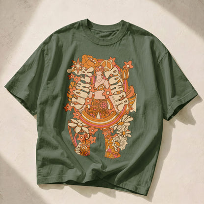 Good Vibes Wildflowers Women's Groovy Tee