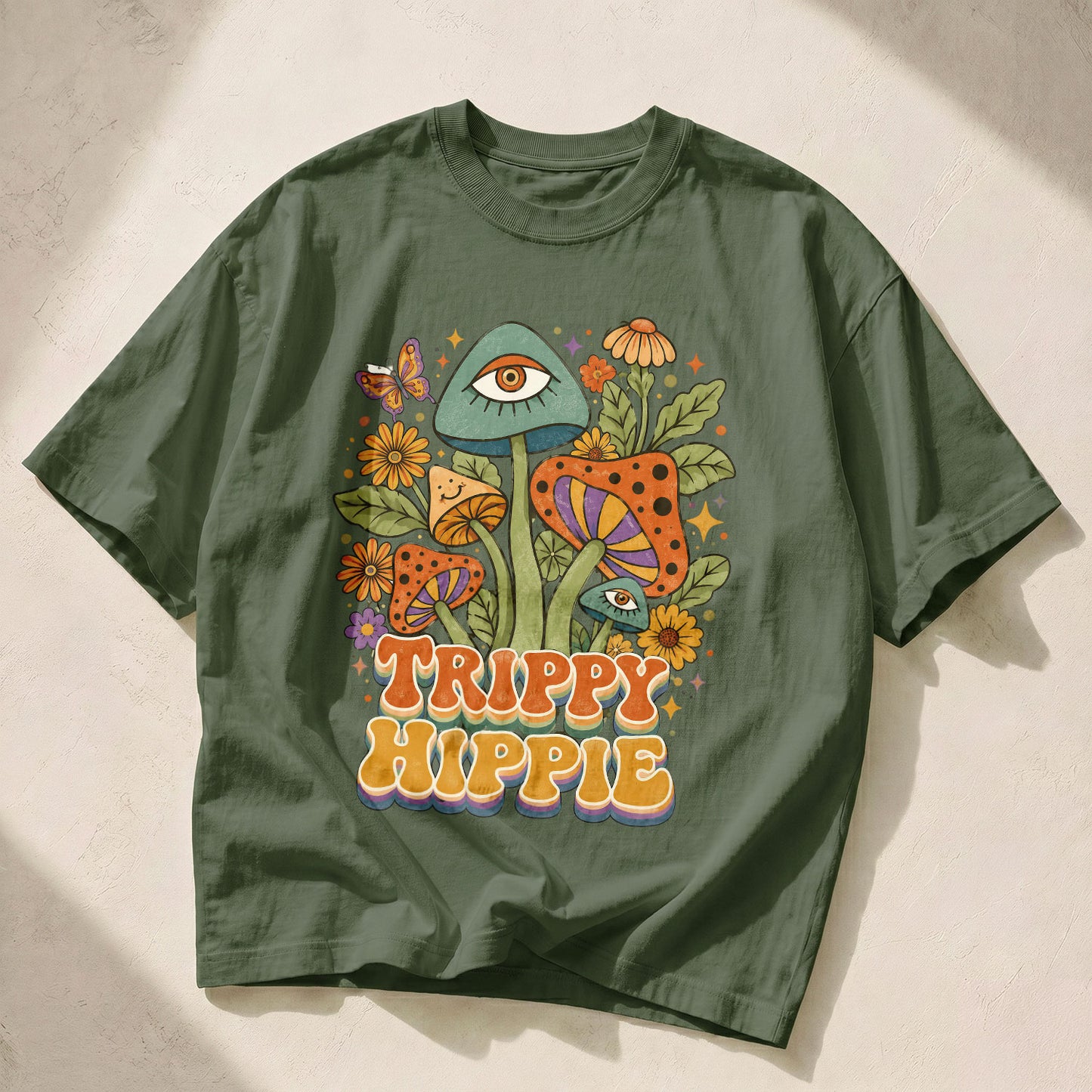 TRIPPY Hippie Kindness Peace Women's Groovy Tee