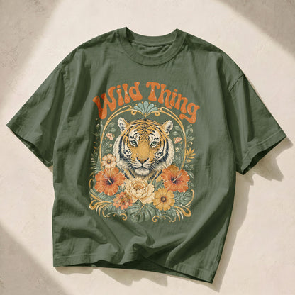 Wild Thing Wildflowers Women's Groovy Tee