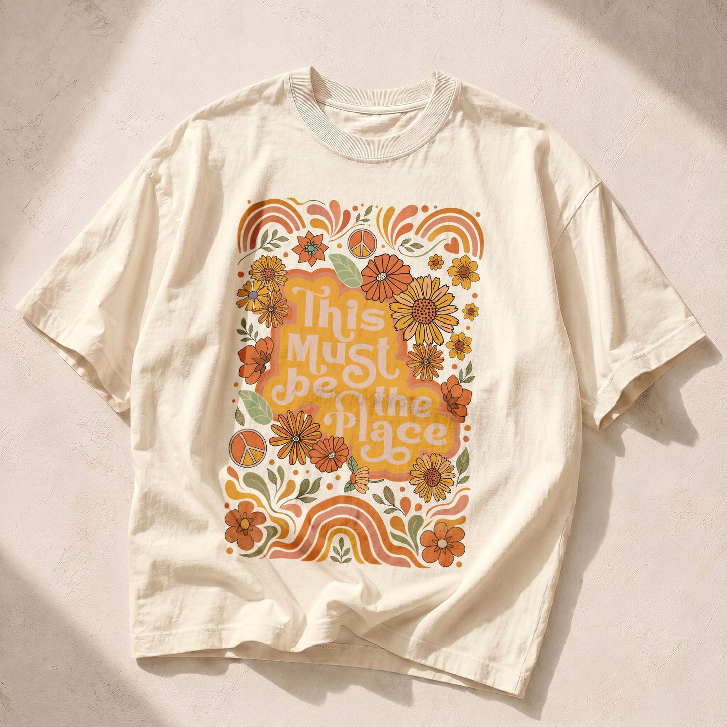 This Is The Place Wildflowers Women's Groovy Tee