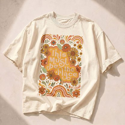 This Is The Place Wildflowers Women's Groovy Tee
