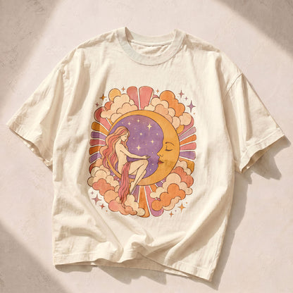 Moon Goddess Sun Moon Women's Groovy Tee
