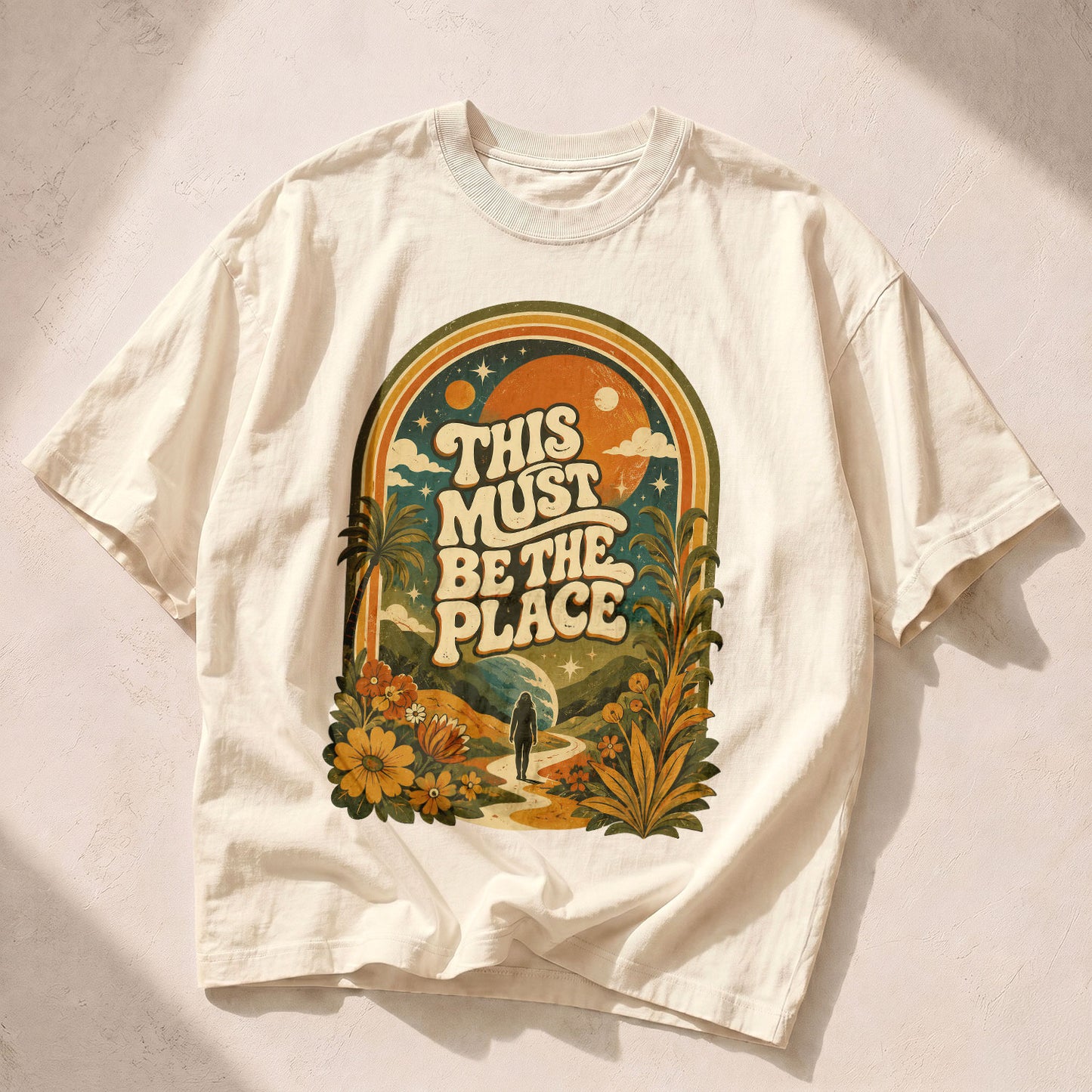 This Must Be The Place Empowerment Women's Groovy Tee