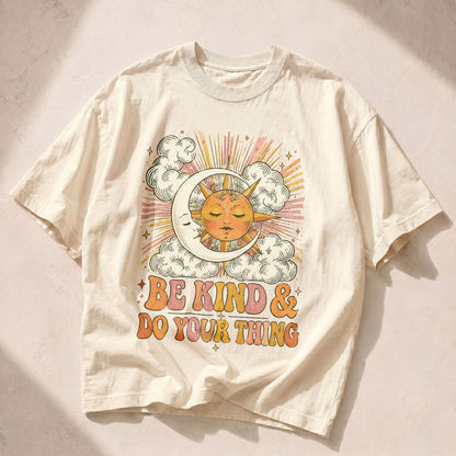 Be Kind Do Your Thing Kindness Peace Women's Groovy Tee