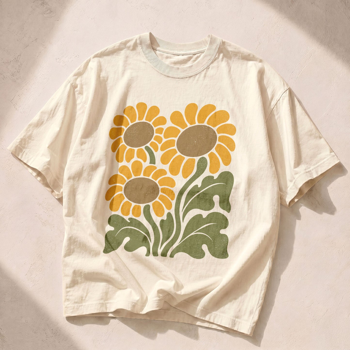 Sunflower Garden Earth Women's Groovy Tee