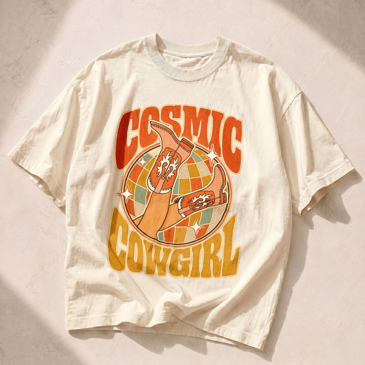 Cosmic Cowgirl Goddess Spirit Women's Groovy Tee