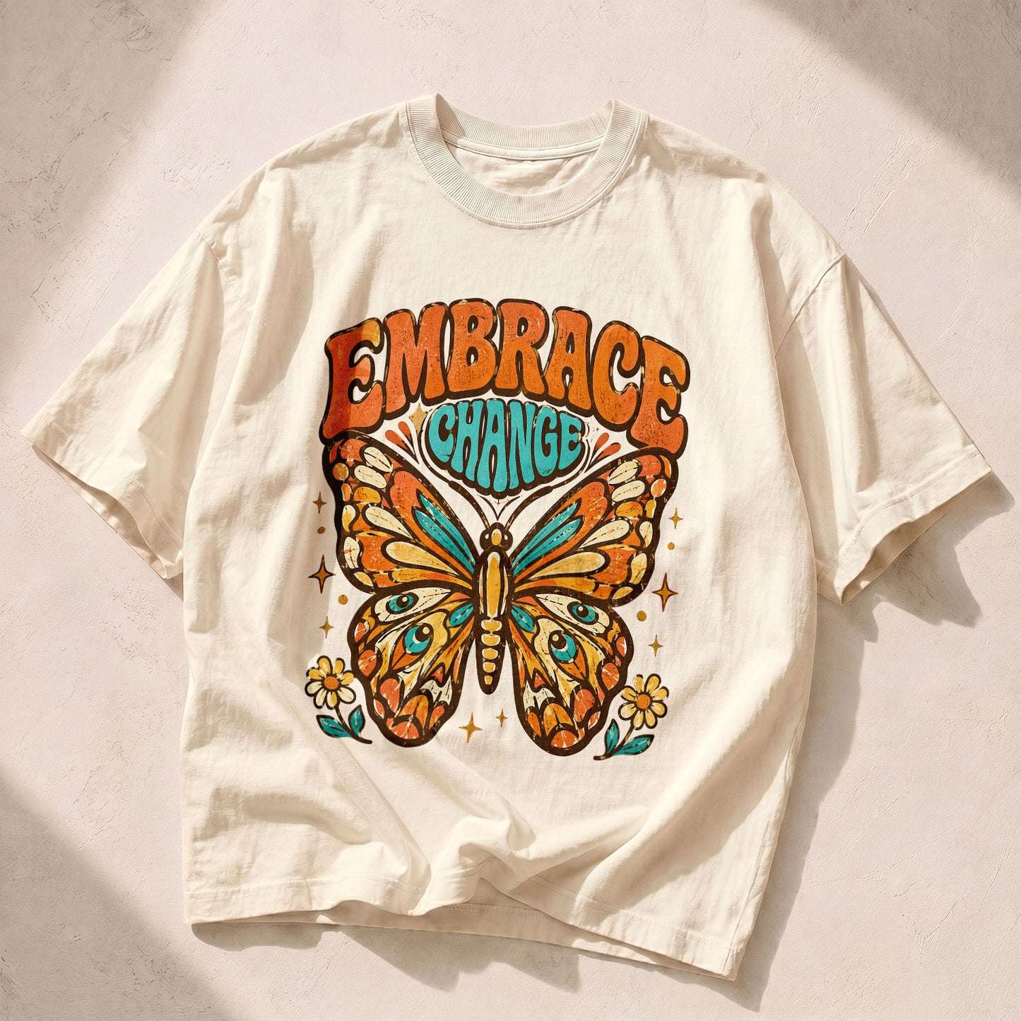 Sunrise On The Horizon Wildflowers Women's Groovy Tee