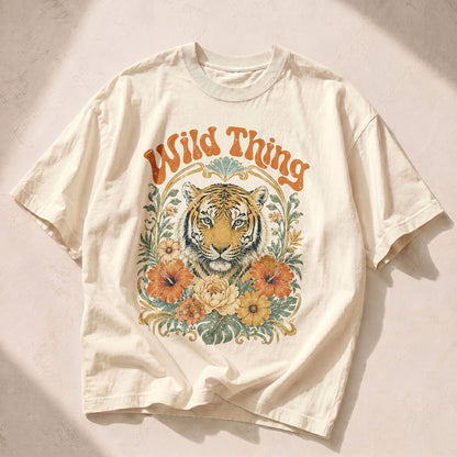 Wild Thing Wildflowers Women's Groovy Tee