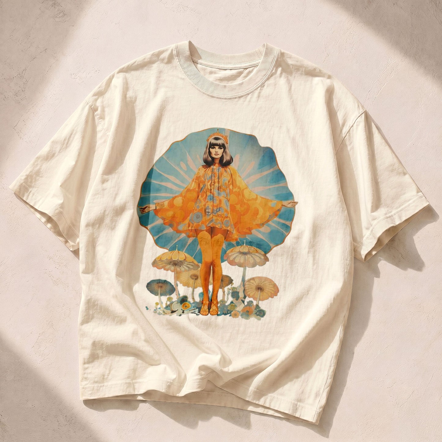 Mushroom Queen Mushroom Nature Women's Groovy Tee