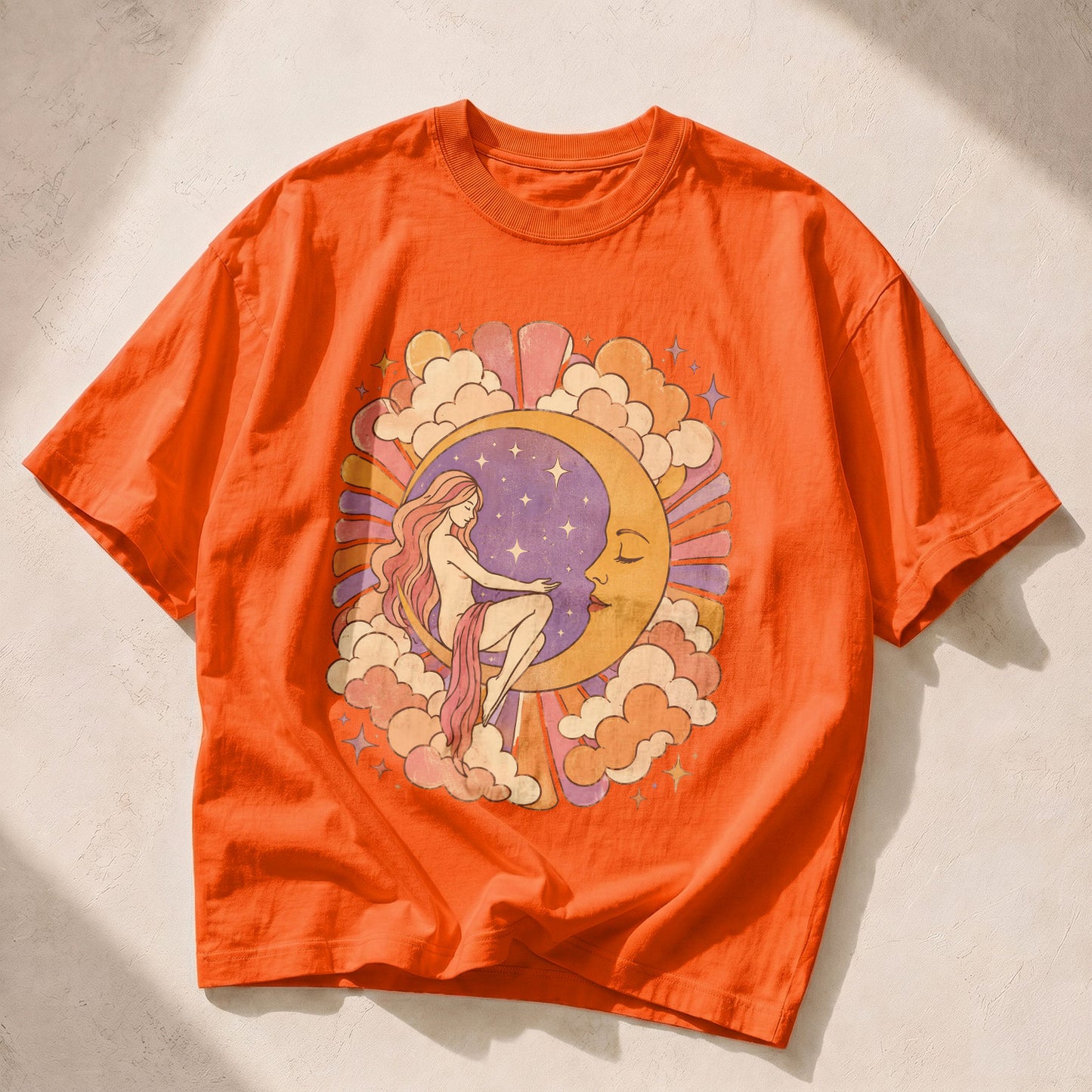 Moon Goddess Sun Moon Women's Groovy Tee