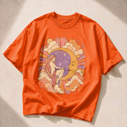 Moon Goddess Sun Moon Women's Groovy Tee