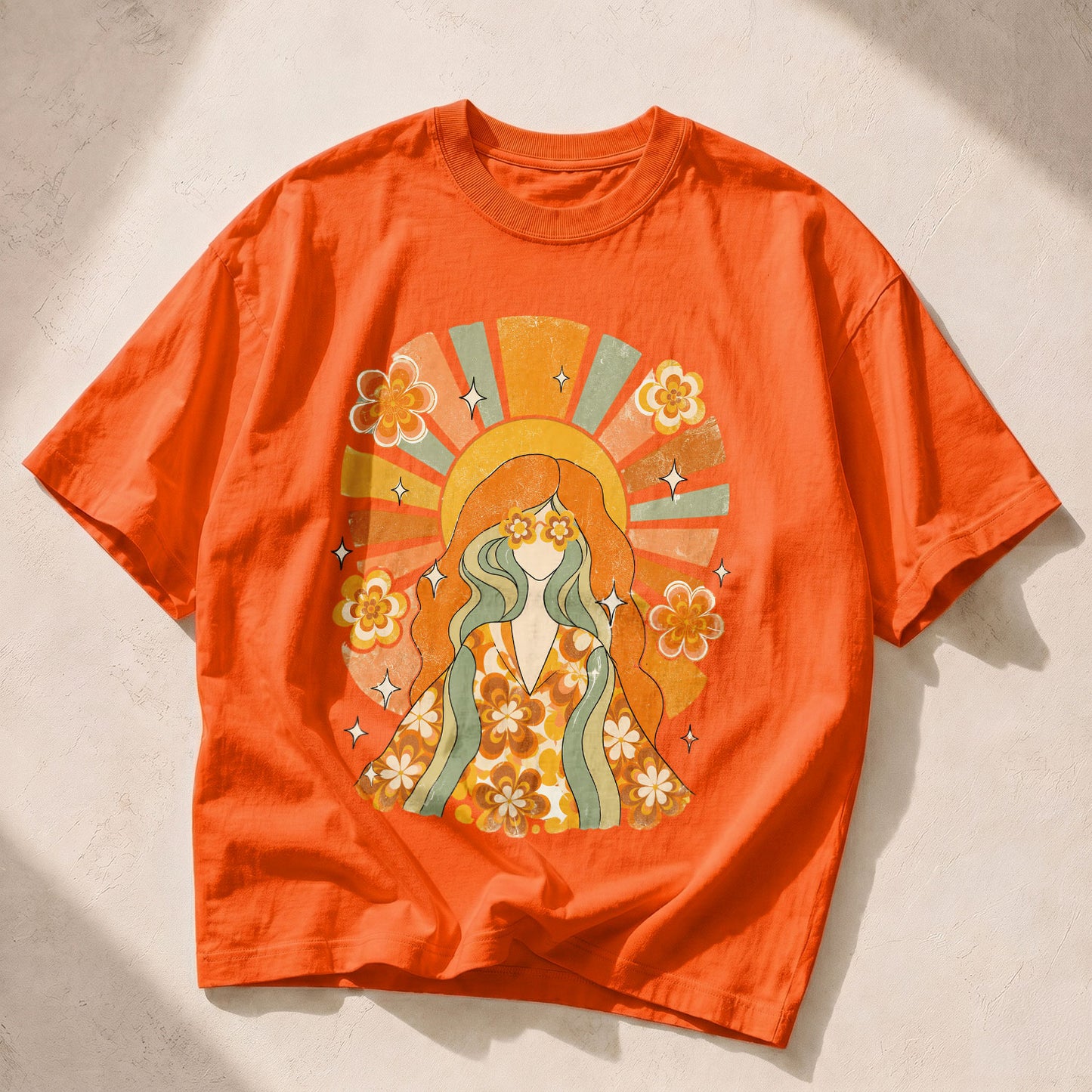 Flower Eyes Goddess Spirit Women's Groovy Tee