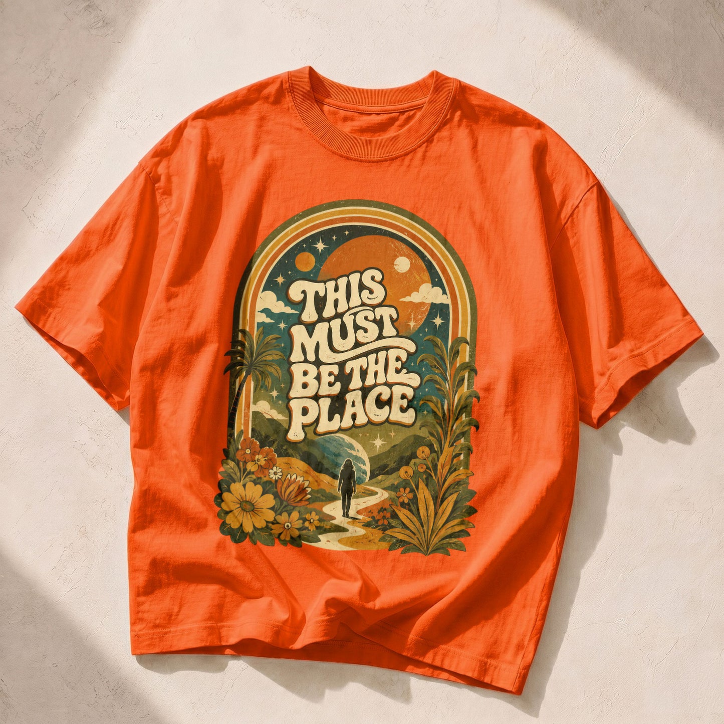 This Must Be The Place Empowerment Women's Groovy Tee