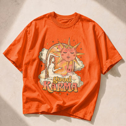 Good Karma Sun Moon Women's Groovy Tee