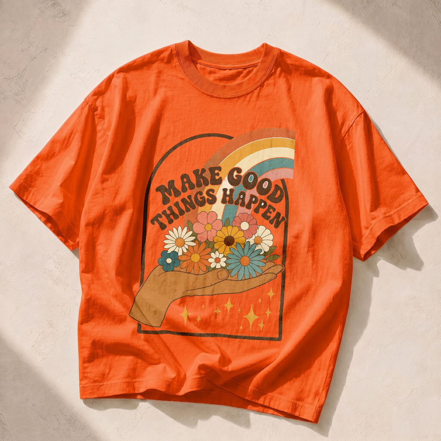 Make Good Things Happen Empowerment Women's Groovy Tee
