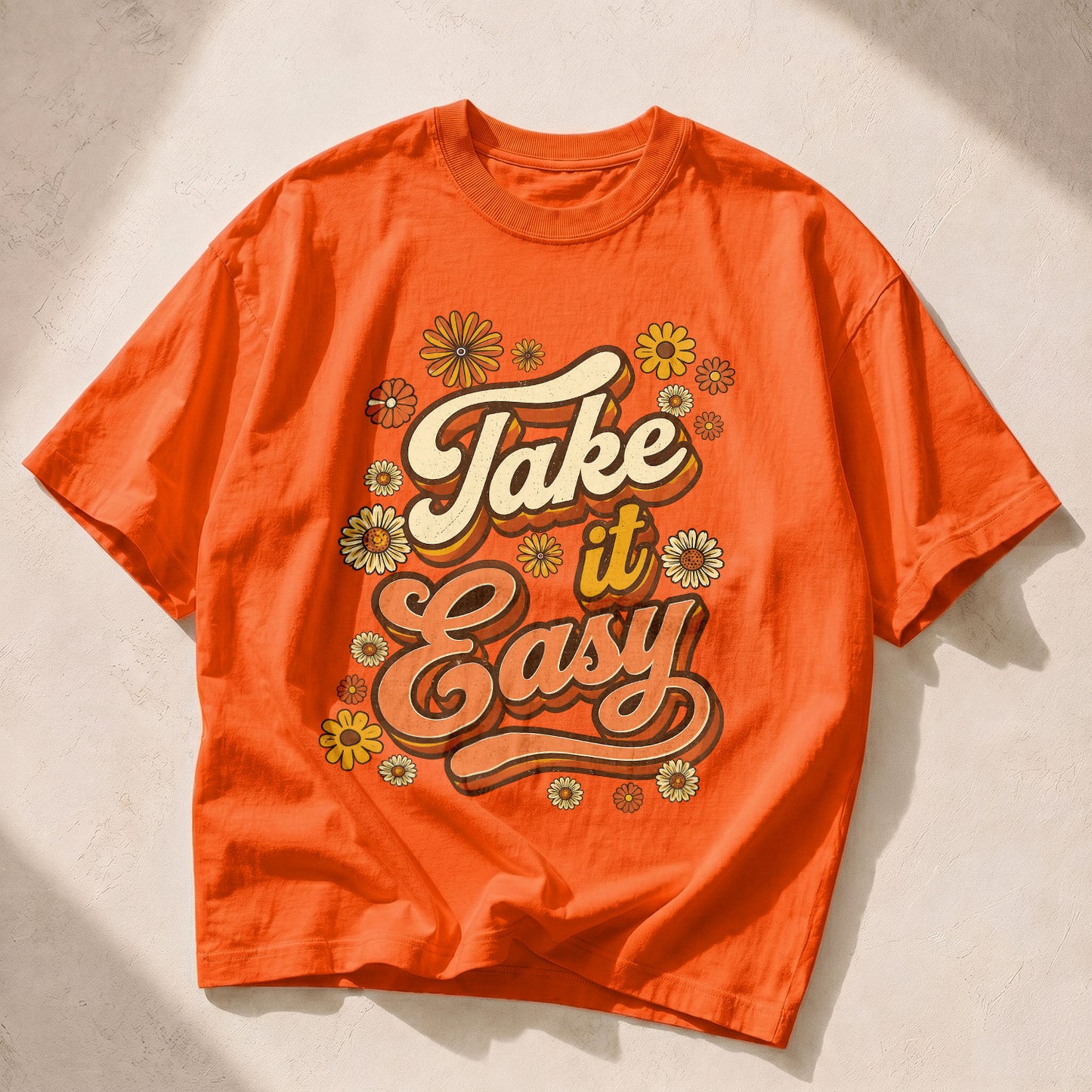 Take It Easy Self-Love Women's Groovy Tee