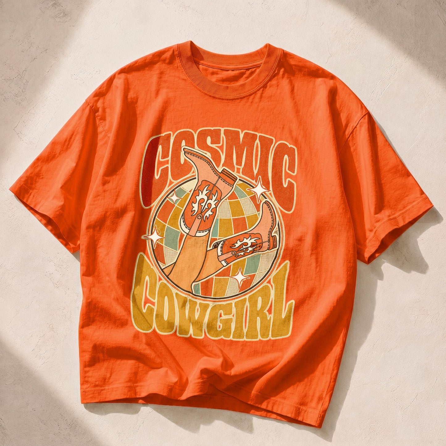 Cosmic Cowgirl Goddess Spirit Women's Groovy Tee