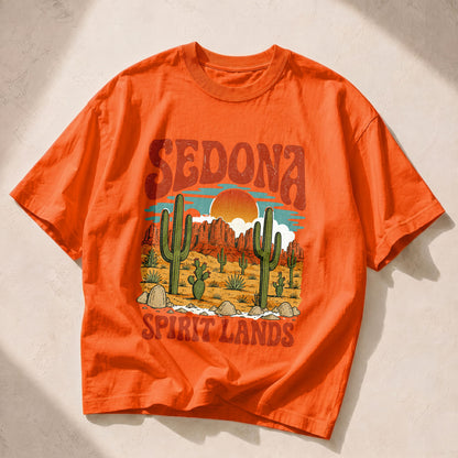 Sedona Spirit Lands Cosmic Sun Women's Groovy Tee