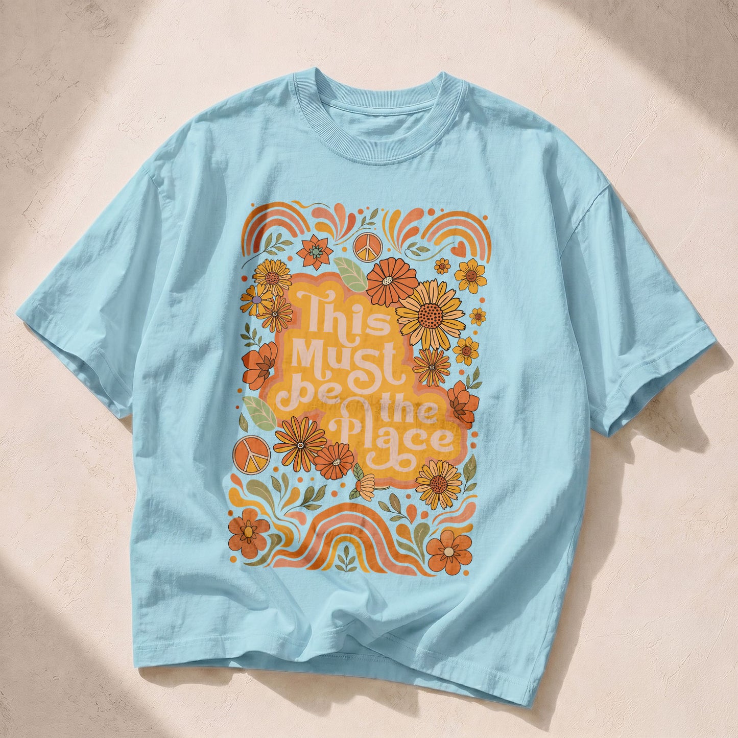 This Is The Place Wildflowers Women's Groovy Tee