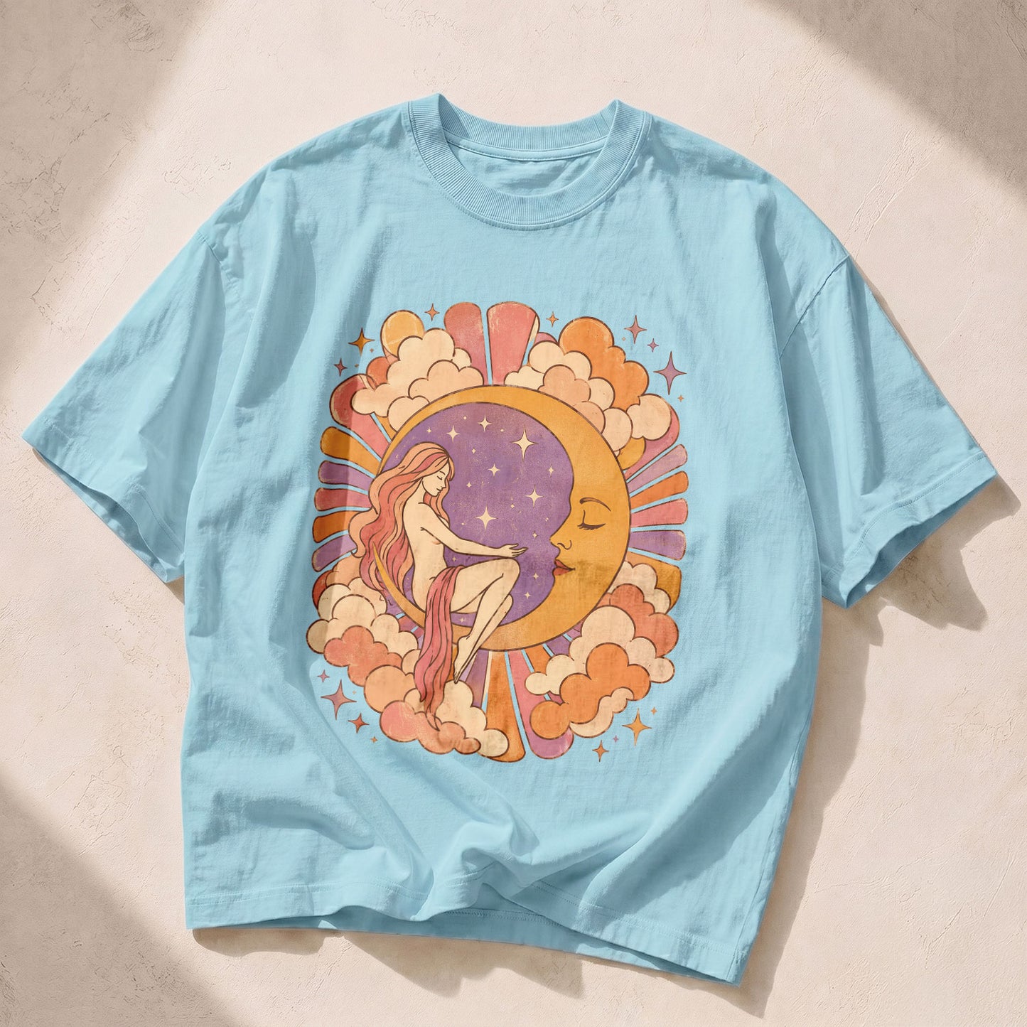Moon Goddess Sun Moon Women's Groovy Tee