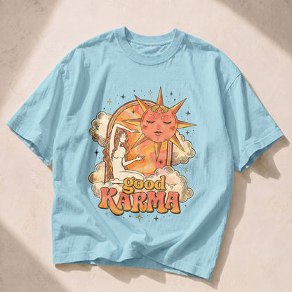 Good Karma Sun Moon Women's Groovy Tee